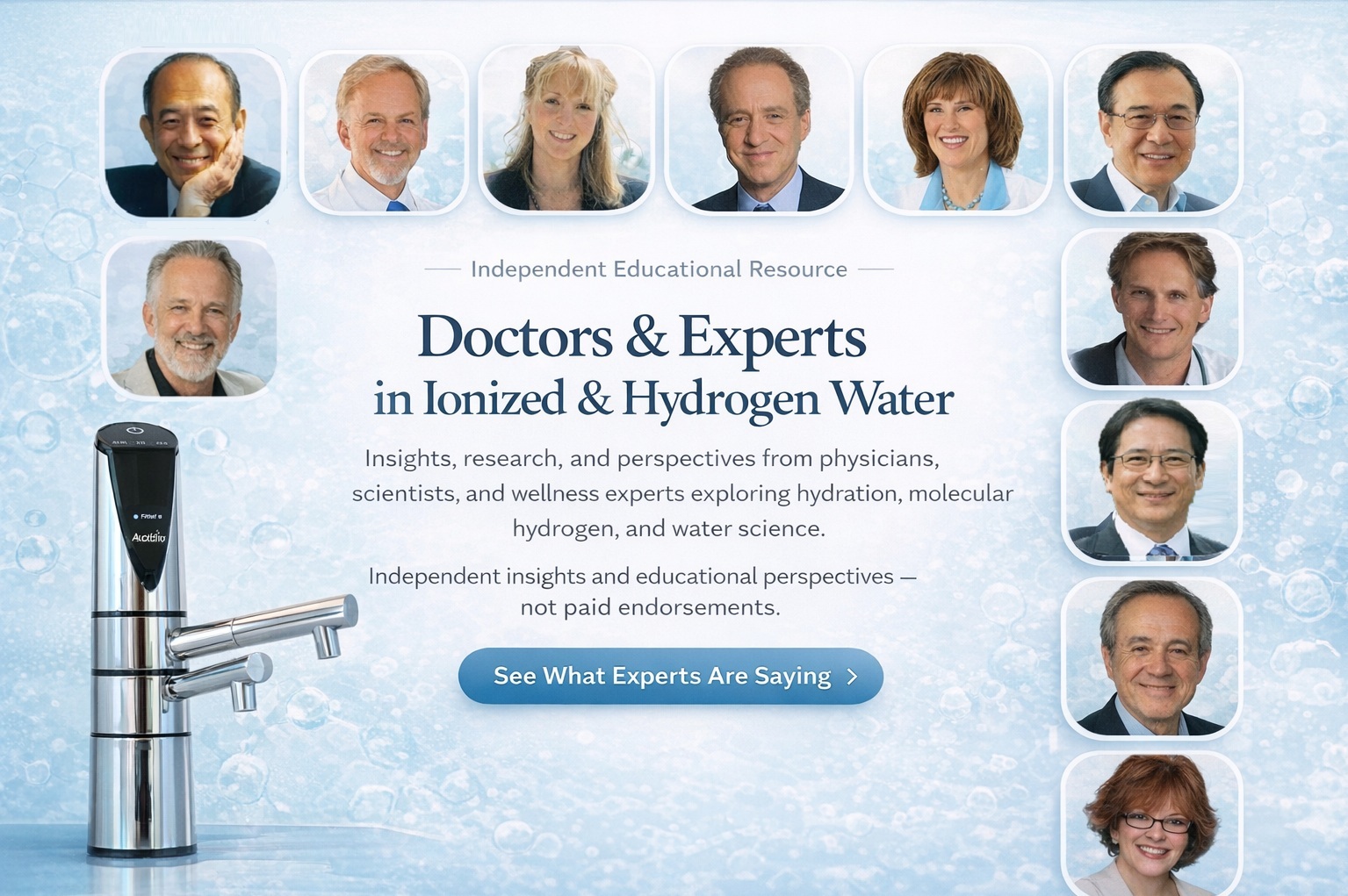 Doctors & Experts in Ionized Water Use Doctors & Experts in Ionized Water Use