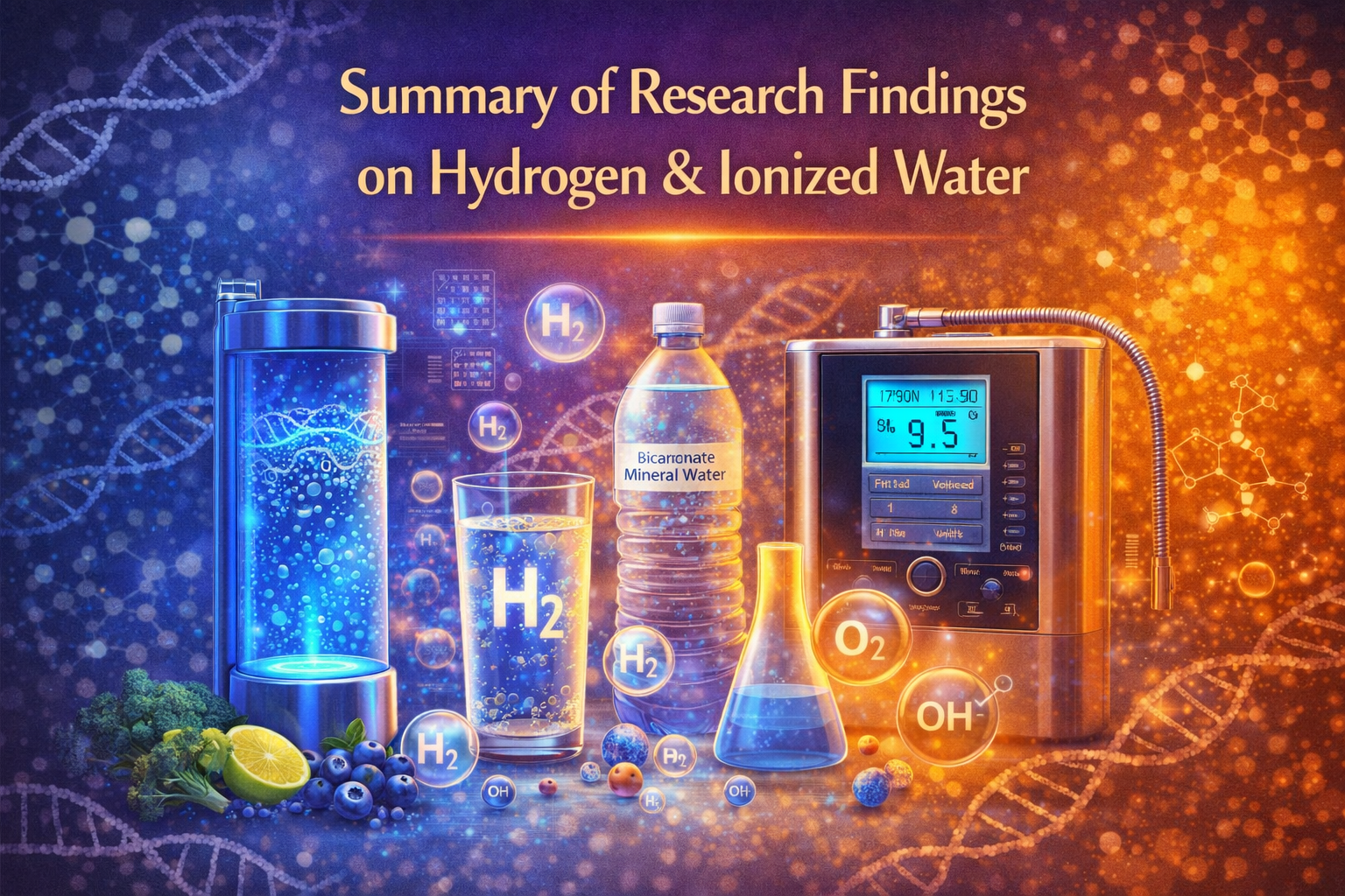 Summary of Research Findings on Hydrogen & Ionized Water Summary of Research Findings on Hydrogen & Ionized Water